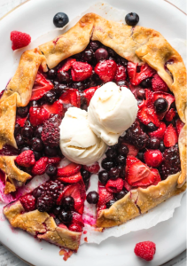 Blueberry and Raspberry Galette: